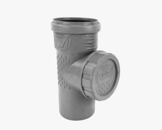 სურათი 35375 RTP კანალიზაციის რევიზია PP d75, ნაცრისფერი RTP