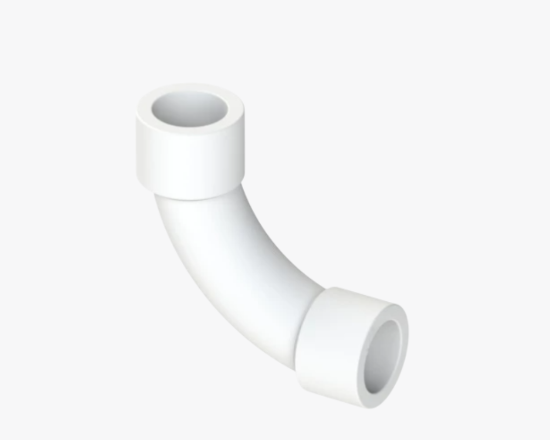 სურათი 31246 RTP შეუფერხებლად მოხრილი მუხლი PPR 90° თეთრი 25x90