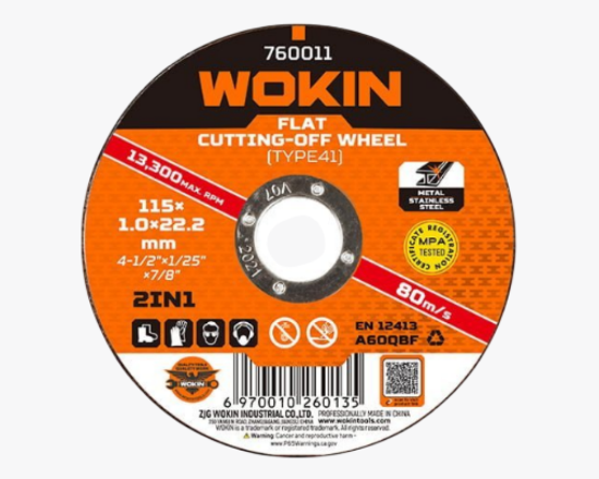 სურათი 760012 Wokin რკინის საჭრელი დისკი 125x1.0x22.2