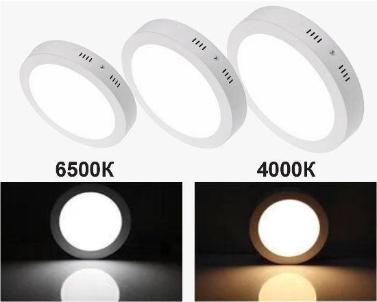 სურათი მრგვალი ზედაპირის პანელი 24W-6K