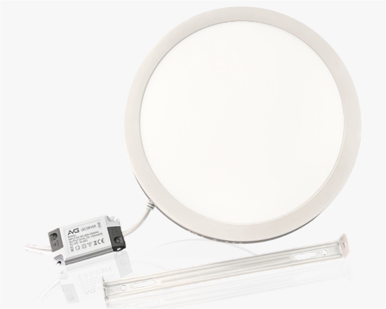 სურათი მრგვალი ზედაპირის პანელი 12W-6K