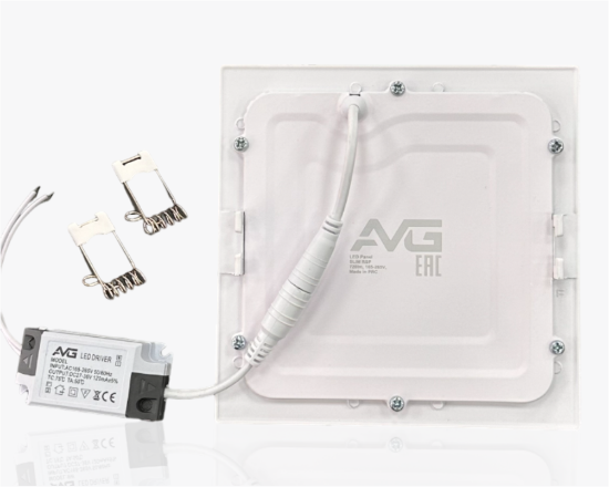 სურათი ოთკუთხედი ჩაღრმავებული პანელი 12w-6k