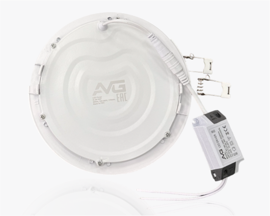 სურათი მრგვალი ჩაღრმავებული პანელი 12W-4K