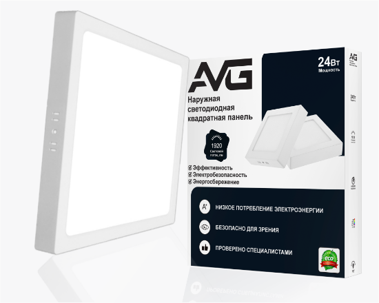 სურათი ოთკუთხედი ზედაპირის პანელი 24w-6k