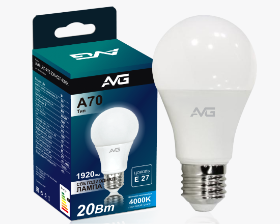 სურათი AVG ნათურა 760-20w-E27-4K