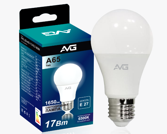 სურათი AVG ნათურა A65-17w-E27-6K
