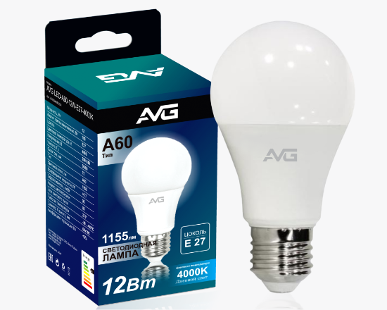 სურათი AVG ნათურა A60-12w-E27-4K