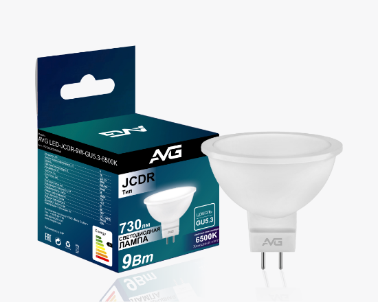 სურათი AVG ნათურა JCDR 9W-6K