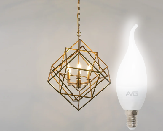 სურათი AVG ნათურა CA37-11W-E14-4K სანთლის ფორმა