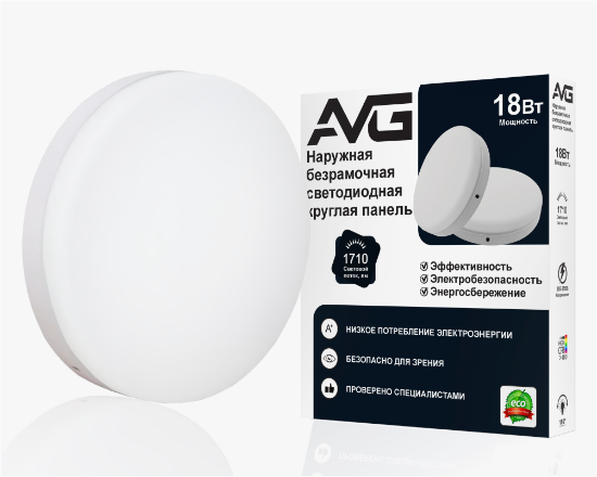 სურათი ზედაპირი ჩარჩოს გარეშე მრგვალი 18w-6k