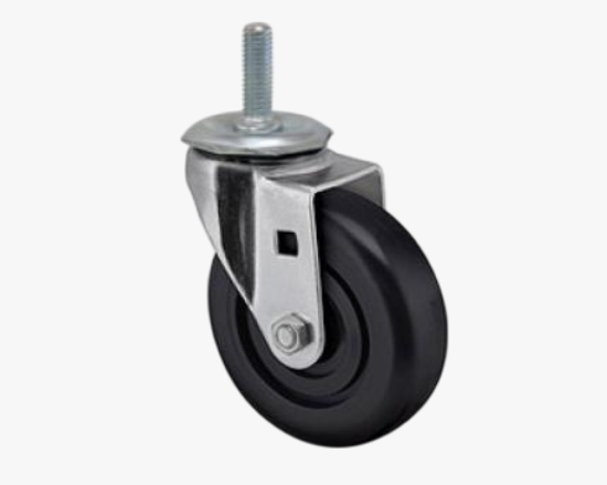 სურათი 93N-85S-RB 3.5 ინჩიანი სამრეწველო რეზინის ბორბალი, მბრუნავი