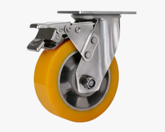 სურათი 20-125STB-YPVC 5' PVC საშუალო სიმძლავრის ბორბლების მუხრუჭი