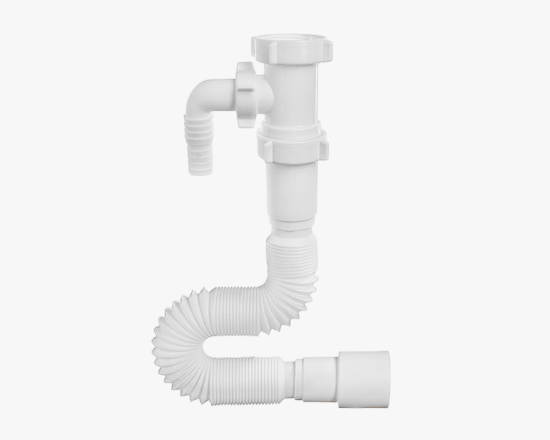 სურათი AC-101315 Orio მოქნილი მილი 1 1/2" х 40/50 გამოსასვლელის გარეშე (მაქსიმალური სიგრძე 925 მმ)