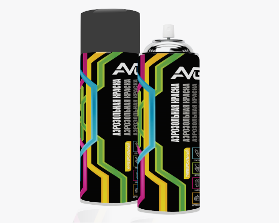 სურათი AVG Spray paint RAL 9005M Matte black 380g