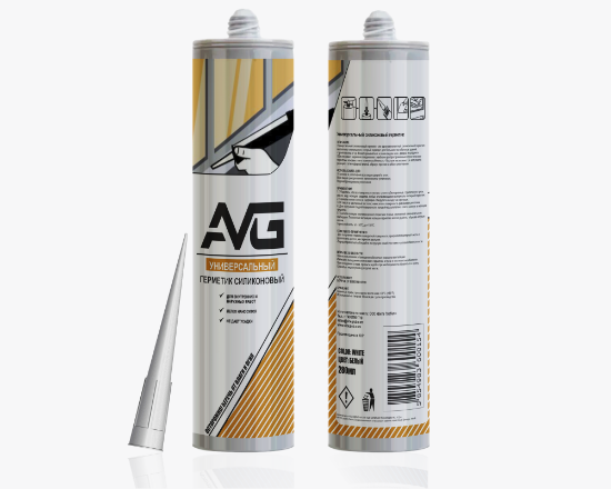 სურათი AVG Silicone sealant universal white 280ml