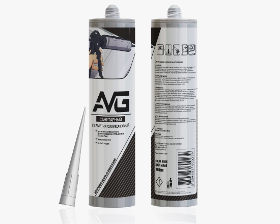 სურათი AVG Silicone sealant sanitary white 280ml