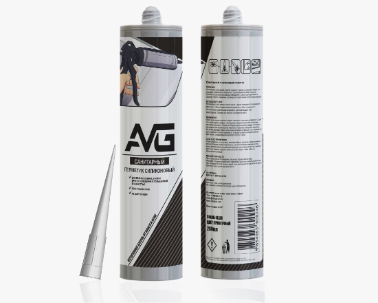 სურათი AVG Silicone sealant sanitary clear 280ml