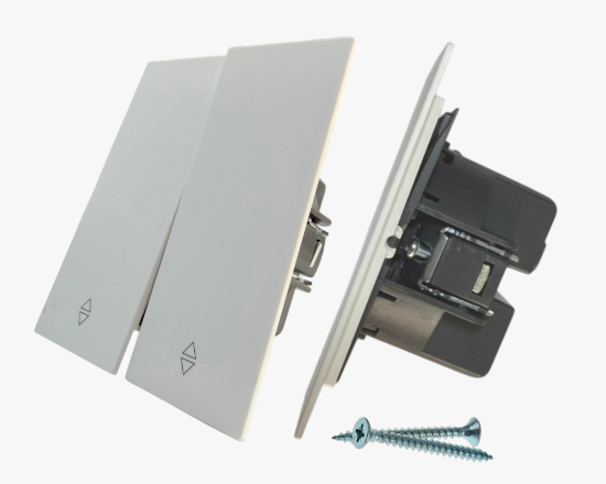 სურათი CC-PJ-05 2-gang reverse-switch white