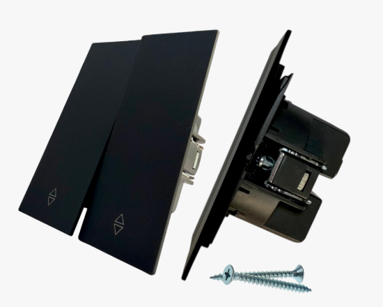 სურათი CC-PJ-05 2-gang reverse-switch black