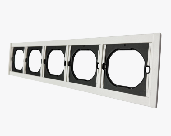 სურათი CC-TR-51 5-gang frame white