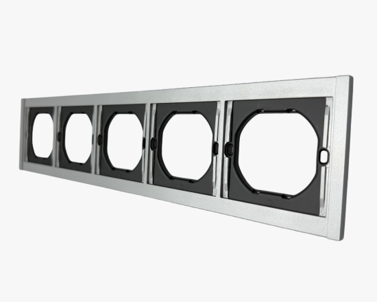 სურათი CC-TR-51 5-gang frame silver