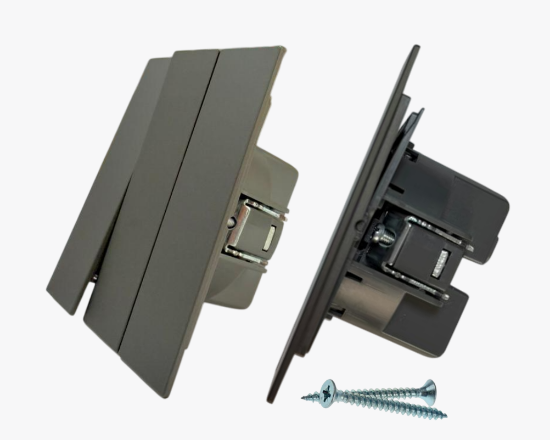 სურათი CC-PJ-17 3-gang switch grey