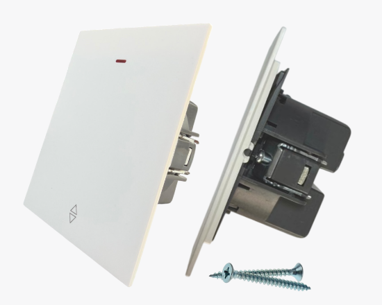 სურათი CC-PJ-12 1-gang reverse-switch white with indicator