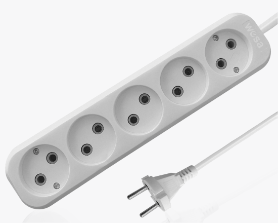 სურათი MGP-168 Extension socket with 10m wire, 5-gang without grounding