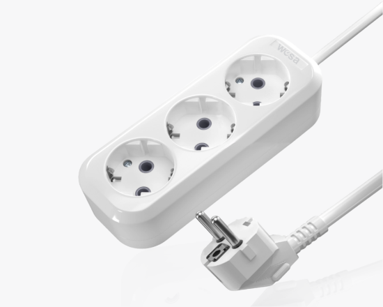 სურათი MGP-138 Extension socket with 10m wire 3-gang with grounding