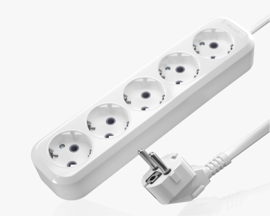 სურათი MGP-178 Extension socket with 10m wire 5-gang with grounding