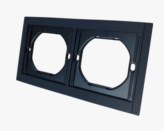სურათი CL-48 2-gang frame black