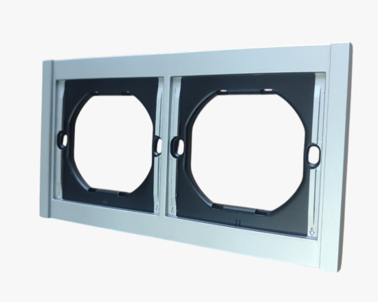 სურათი TR-48 2-gang frame silver