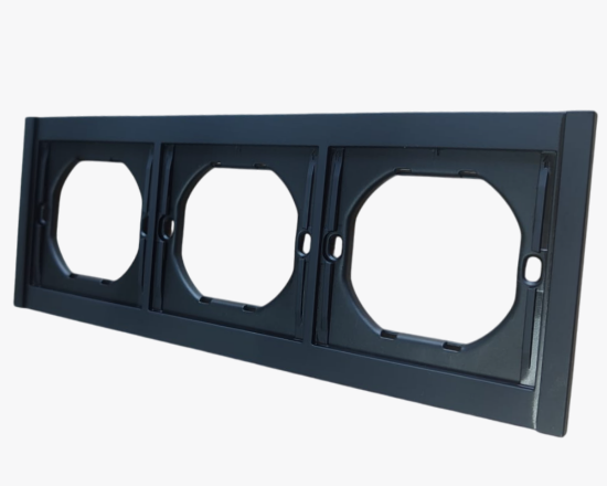 სურათი TR-49 3-gang frame black